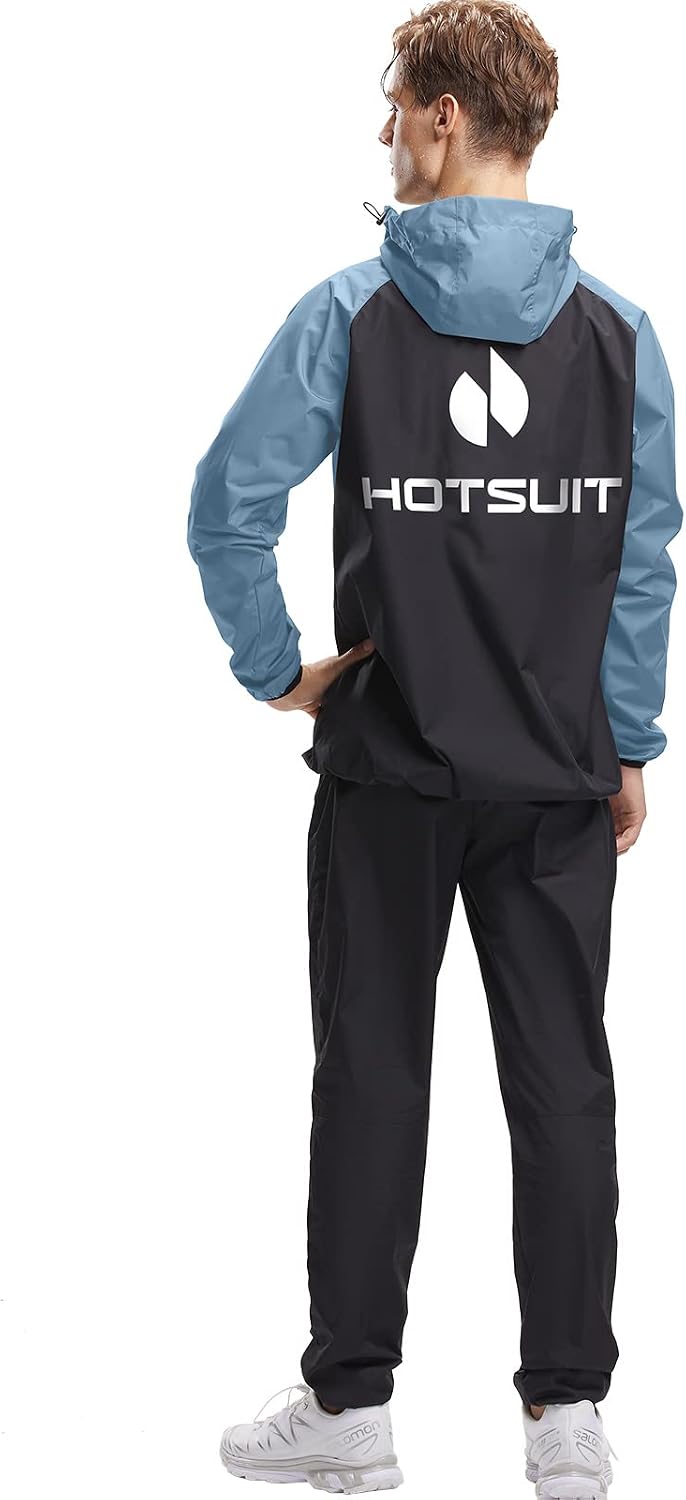Sauna Suit for Men Sweat Sauna Jacket Pant Gym Workout Sweat Suits